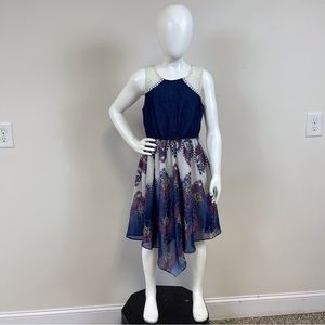 RMLA Girl’s Denim Asymmetrical Dress